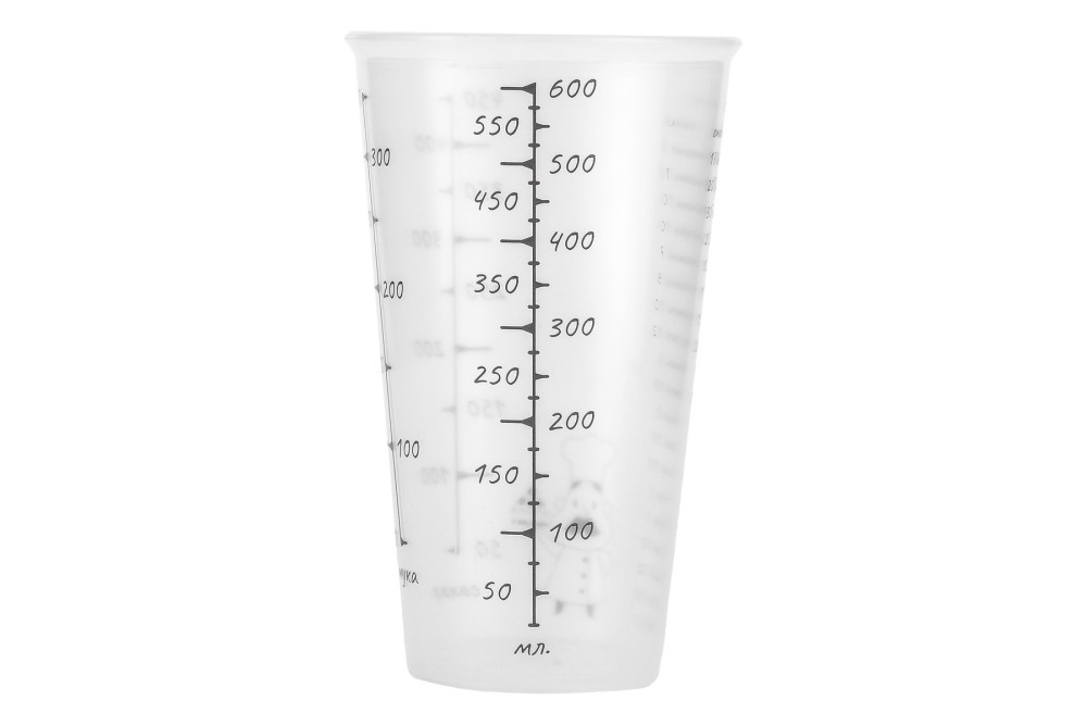 Стакан пластиковый мерный 0,6 л Стакан пластиковый мерный 0,6 л